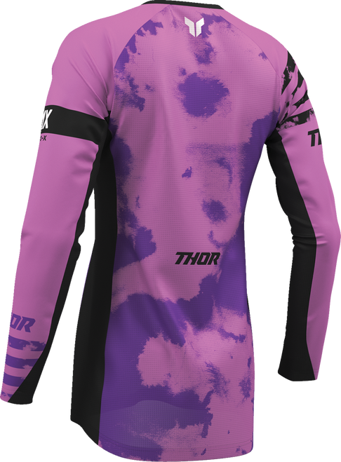 THOR Women's Launchmode Bleach Jersey - Black/Orchid - XS 2911-0340