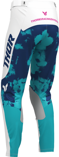 THOR Women's Launchmode Bleach Pants - White/Aqua - US 1/2 2902-0416
