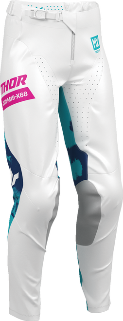 THOR Women's Launchmode Bleach Pants - White/Aqua - US 00/0 2902-0415
