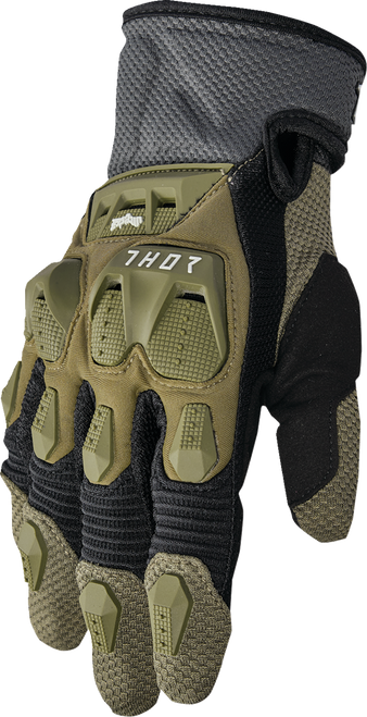THOR Terrain Gloves - Army/Charcoal - Large 3330-8252