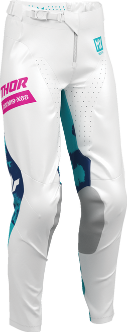 THOR Women's Launchmode Bleach Pants - White/Aqua - US 11/12 2902-0421