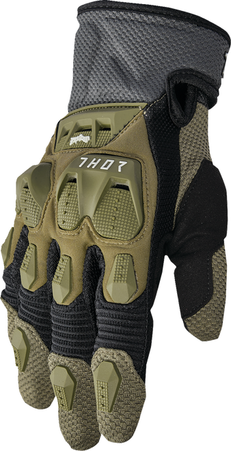 THOR Terrain Gloves - Army/Charcoal - Small 3330-8250