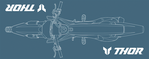THOR Absorbent Pit Pad - Steel/White - Large HC-80X200-THOR-S25