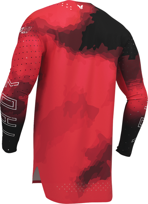 THOR Sportmode Carbon Jersey - Black/Red - 2XL 2910-8731