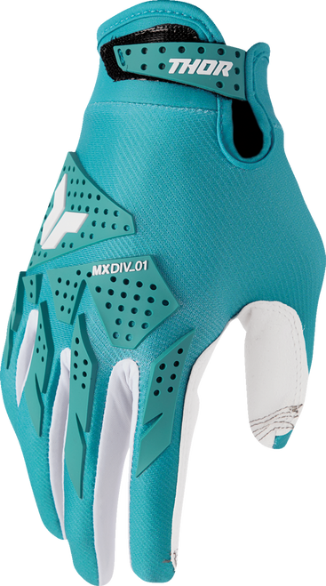 THOR Women's Launchmode XP Gloves - Aqua - Medium 3331-0293