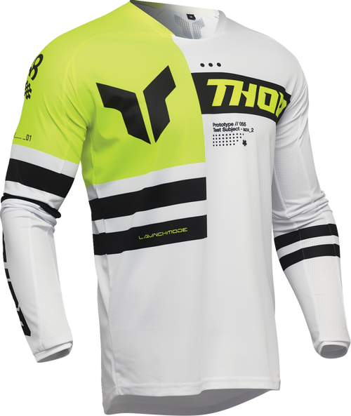 THOR Launchmode Dozer Jersey - Acid/Black - Large 2910-8280
