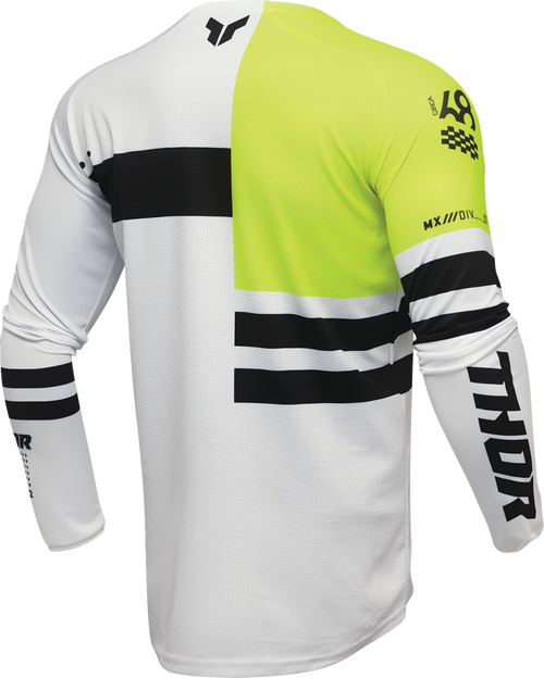 THOR Launchmode Dozer Jersey - Acid/Black - Large 2910-8280