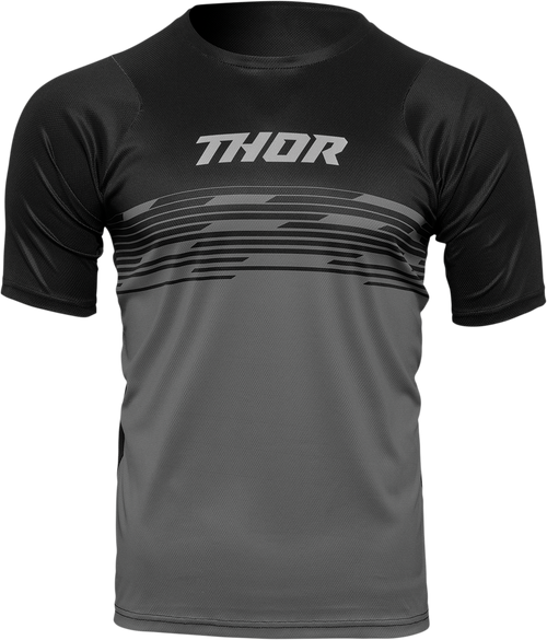 THOR Assist Shiver Short-Sleeve Jersey - Black/Gray - Small 5120-0169