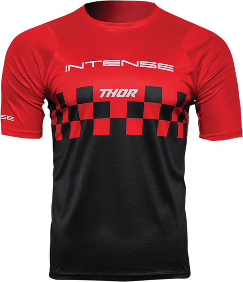 THOR Intense Assist Chex Short-Sleeve Jersey - Red/Black - Large 5120-0141