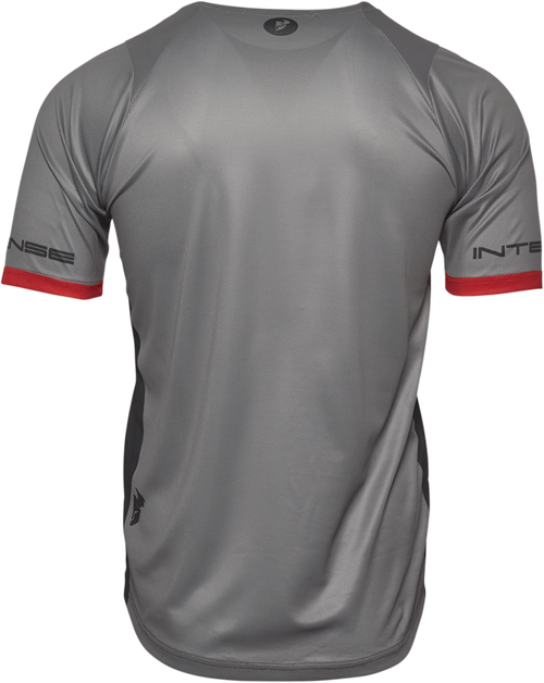 THOR Intense Team Short-Sleeve Jersey - Black/Heather Gray - XS 5120-0056
