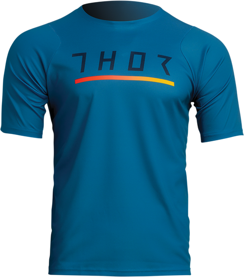 THOR Assist Caliber Short-Sleeve Jersey - Teal - Medium 5020-0015