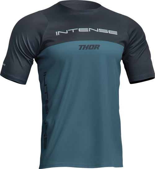 THOR Intense Assist Censis Short-Sleeve Jersey - Teal/Midnight - Medium 5020-0218