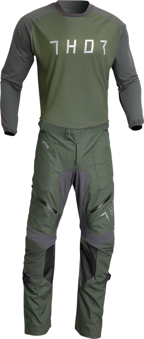 THOR Terrain Jersey - Army/Charcoal - Large 2910-7168