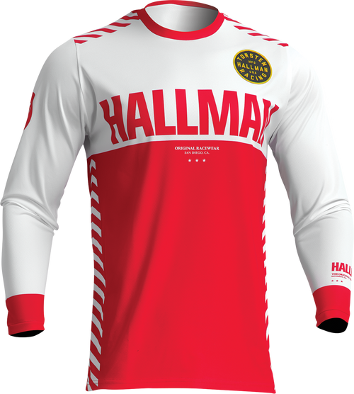 THOR Differ Slice Jersey - White/Red - Large 2910-7135