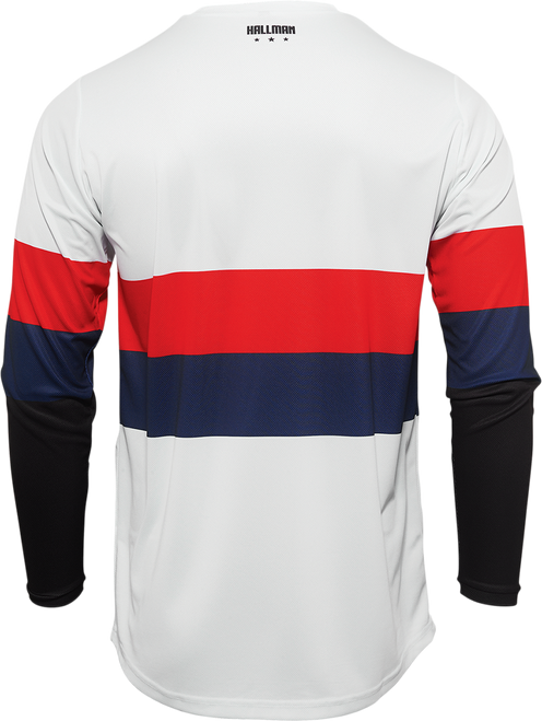 THOR Hallman Differ Draft Jersey - White/Red/Navy - Small 2910-6602