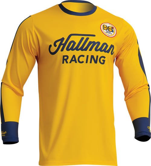 THOR Hallman Differ Roosted Jersey - Lemon/Navy - 2XL 2910-7125