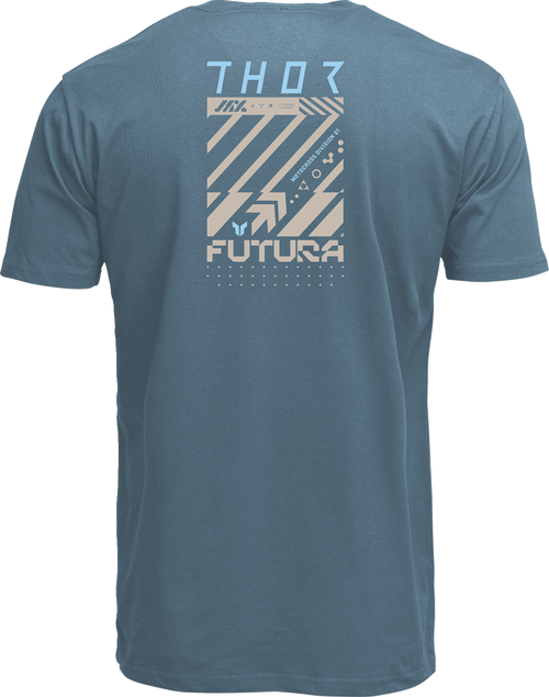 THOR Futura T-Shirt - Petrol Blue - Small 3030-25122