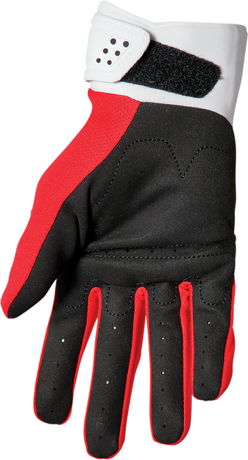 THOR Youth Spectrum Gloves - Red/White - Large 3332-1611