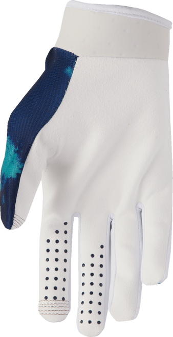 THOR Youth Launchmode Bleach Gloves - White/Aqua - Large 3332-1916