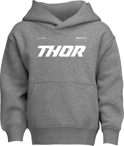 THOR Youth Brave Pullover Hoodie - Heather Gray - XL 3052-0713