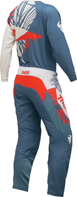 THOR Women's Sector Split Jersey - Blue Steel/Vintage White - XL 2911-0298