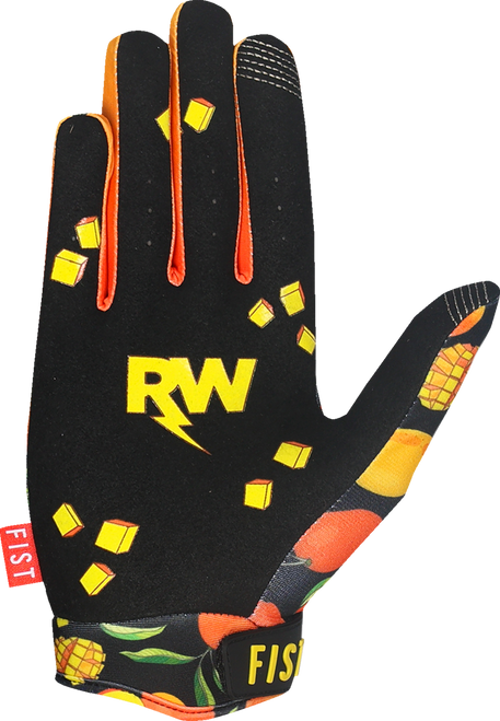 FIST HANDWEAR Youth Strapped R-Willy Red Label Mango Madness Gloves - Medium F-GSY-01521-M