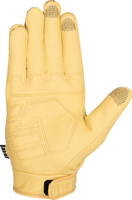 FIST HANDWEAR Road Warrior Leather Gloves - Yellow - XS F-GRW-01324-XS