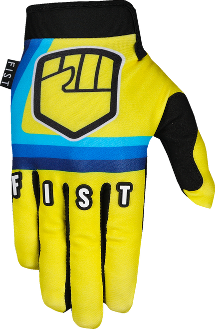 FIST HANDWEAR Strapped 90's Gloves - Yellow - 2XS F-GS-01026-XXS