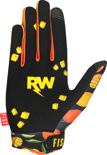 FIST HANDWEAR Lil Fists Strapped R-Willy Red Label Mango Madness Gloves - Medium F-GLF-01521-M