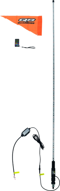 QuadBoss 6Ft Clear Single Whip Bluetooth