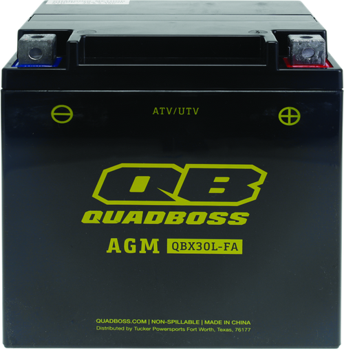 QuadBoss Maintenance-Free AGM Battery QBX30L-FA