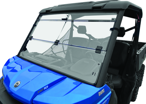 QuadBoss 16-22 Can-Am Defender HD10 Windbreak Folding Windshield