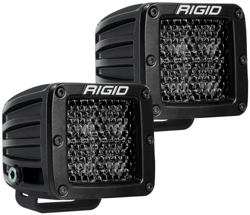 Rigid Industries D Series PRO Midnight Edition - Spot - Diffused - Pair