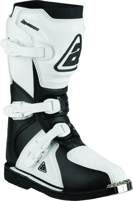 Answer AR1 Boots Black/White Youth Size - 6