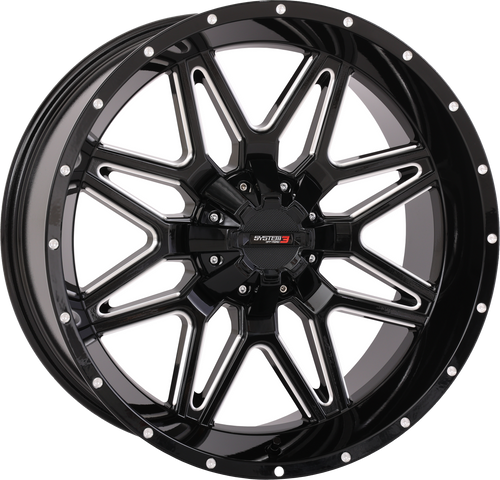 St7 Wheel 20x9 5+4 (0mm) 4/137 & 4/156 Gloss Blk Milled
