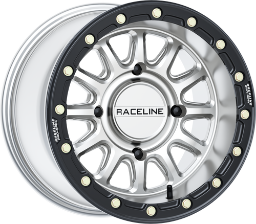 Alpha Hyper Wheel 4/156 Hyper Silver/Blk 15x10 (+10mm)