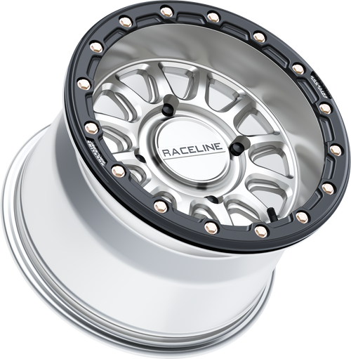 Alpha Hyper Wheel 4/156 Hyper Silver/Blk 15x10 (+10mm)