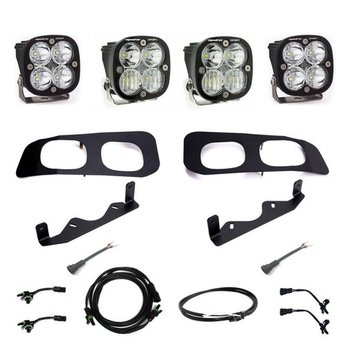Baja Designs 2023+ Ford F-250/350 Super Duty Squadron Sport Dual Fog Pocket Light Kit w/ Upfitter