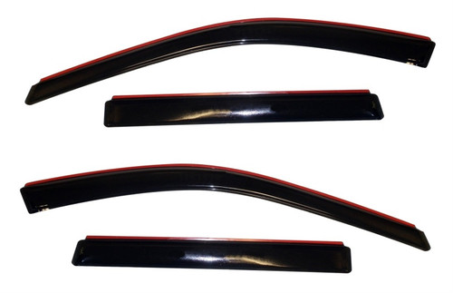 AVS 11-18 Jeep Grand Cherokee (Not L Model) Ventvisor In-Chnl FRT & RR Window Deflectors 4pc - Smoke