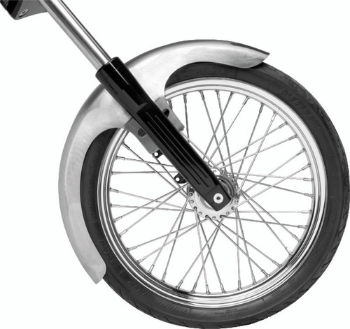 Bikers Choice Outlaw Raw Front Fender Wide Glide 21 Inch Wheel Undrilled Custom