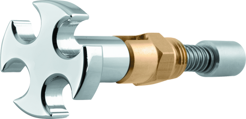 Bikers Choice S / S B-E-G Chrome Cross Enrichener With Chrome Cross Knob