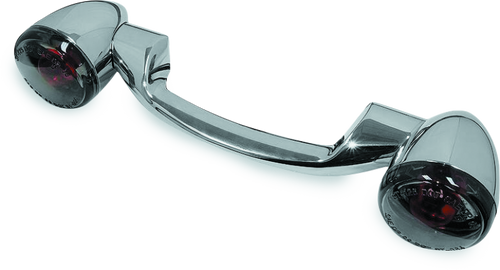 Bikers Choice 91-08 Touring 86-17 FLST Narrow Chrome Rear Turn Signal Bar Kit W/Smoke Lens