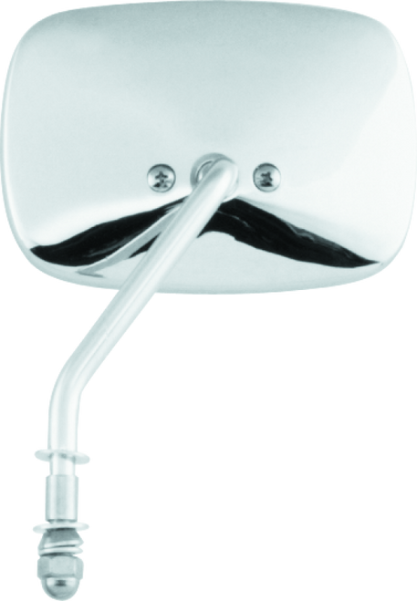 Bikers Choice 65-Up Chrome 1 Piece Right Short Stem Mirror Replaces H-D 91875-82