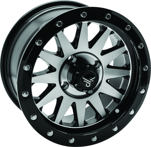 QuadBoss Wagon 14X7 - 5+2 - 4/110 - Black Machined