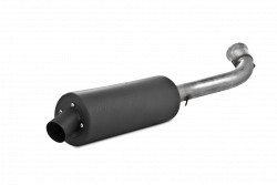 Single Slip On System W/ 4.25" Sport Muffler Blk AT-6412SP