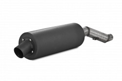 Single Slip On System W/ 4.25" Sport Muffler Blk AT-6107SP
