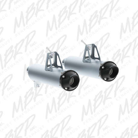 Dual Slip On System W/ Performance Muffler Blk Tip