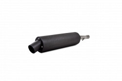 Single Slip On System W/ Utility Muffler Blk Hon