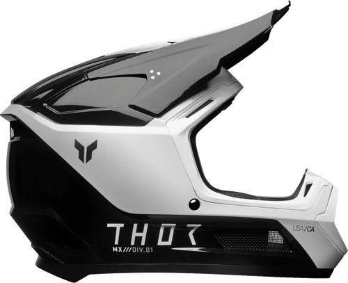 THOR Youth Fleet Helmet - Storm - Black/White - Medium 0111-1687