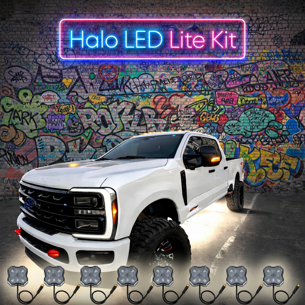 Truck with Halo LED Lite Kit underglow